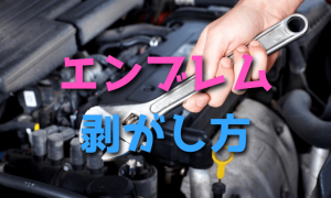 車のエンブレムの剥がし方・外し方・交換方法